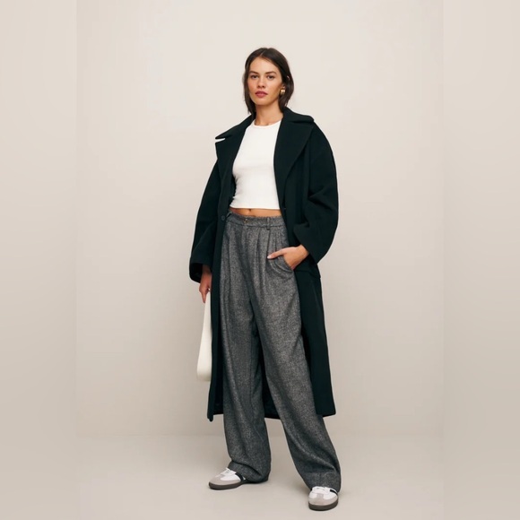 Reformation Pants - New Reformation Mason Wide-Leg Wool Pants size 4
